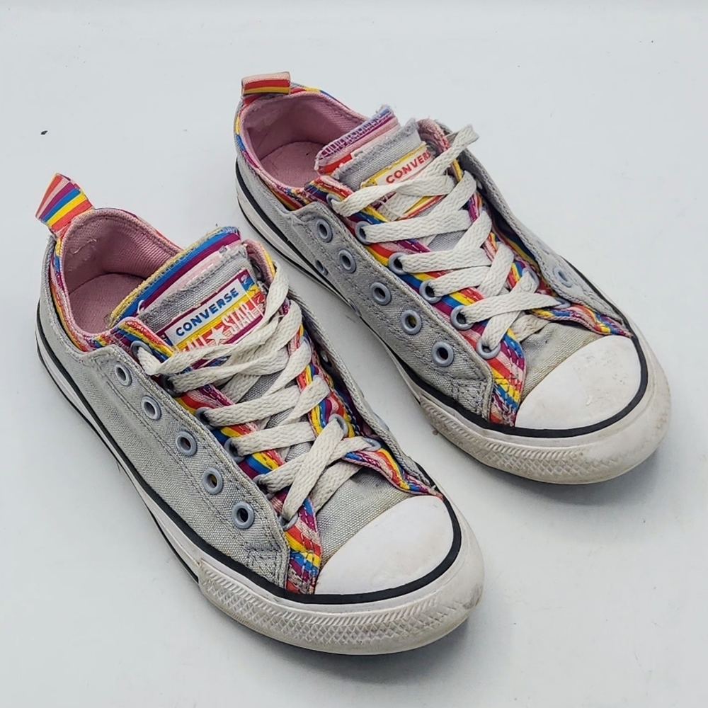 Converse Chuck Taylor All Star Double-Upper Striped Sneakers  Size 2.